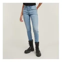G-STAR Damen 3301 Skinny Jeans, Blau - High Waist für femininen Look - Jeans im Skinny Fit mit klassischem 5-Taschen-Design, gefertigt aus lederähnlichem Papiermaterial für hohen Tragekomfort. Ideal für einen stylishen Auftritt.