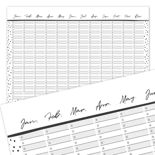 Geburtstagskalender Dots I DIN A3 I jahresunabhängig I Dauerkalender I dv1042