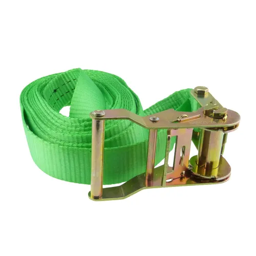Spanngurt Zurrgurt mit Ratsche 2000 kg 2000 daN 1-teilig Gurtband 35 mm grün 6 m
