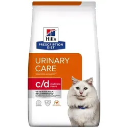 HILL'S PD Prescription Diet Feline c/d Urinary Stress 8kg - Katzenfutter zur Unterstützung der Harnwegsgesundheit, reduziert Symptome einer stressbedingten Blasenentzündung und beugt Struvitsteinen vor.