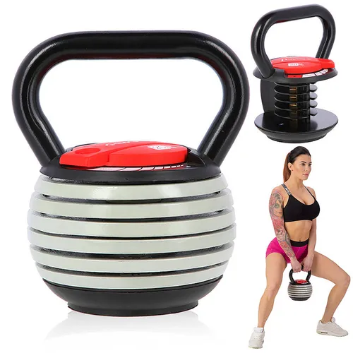 KR40 Verstellbares Kettlebell-Set HMS in grau von HMS