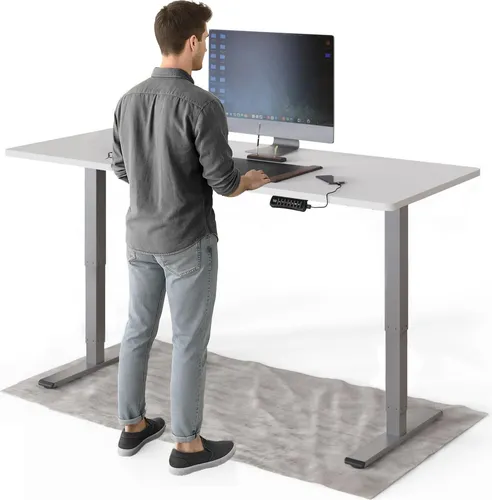 DESKSPACE Pro Plus Höhenverstellbarer Elektrischer Schreibtisch mit Memory Funktion
