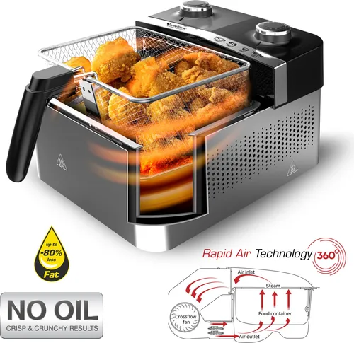 XXL Heißluftfritteuse 1200W
