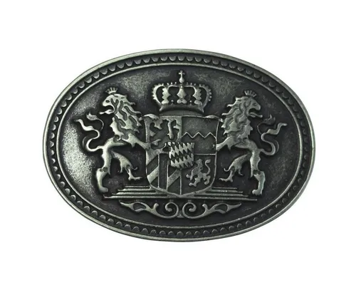 BELTINGER Gürtelschnalle Doppellöwe und Wappen 4,0 cm - Buckle Wechselschließe Gürtelschließe 4 (1-St)
