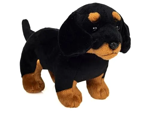 Teddys Rothenburg Teddy Hermann Hund Dackel 21 cm schwarz Plüschhund