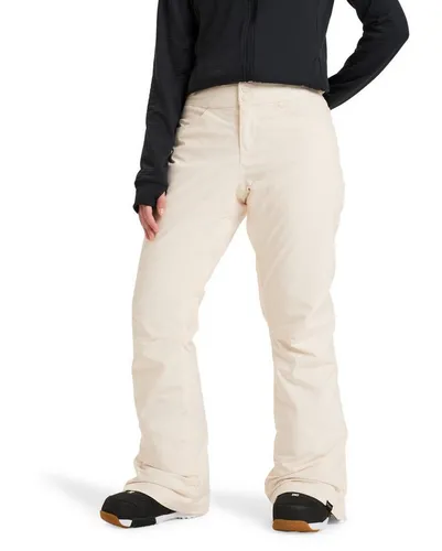 Roxy Women's Backyard PT Pants, Buttercream, S - Damen-Hosen mit Tailored Fit und 10K ROXY DryFlight Technologie, dauerhaft wasserabweisend und umweltfreundlich aus 100% recyceltem Polyester.
