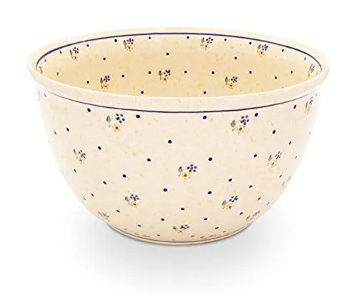Original Bunzlauer Keramik Salat-Schüssel groß - mit Innendekor V=4.5 Liter im Dekor 111