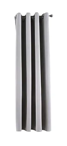 Gardinenbox Vorhang Blickdicht »Newyork« Grau HxB 160x140 cm 1er-Pack Thermo-Gardine Verdunkelungsvorhang Blackout Ösen schalldämmend ÖKOTEX UV-Schutz Raffhalter, 201920600
