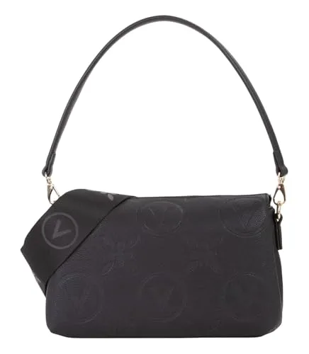 VALENTINO Samba Re Shoulder Bag - stilvolle Schultertasche - Damentaschen mit verstellbarem Riemen, aus hochwertigem Polyurethan in elegantem Schwarz, ideal für Freizeit und besondere Anlässe.