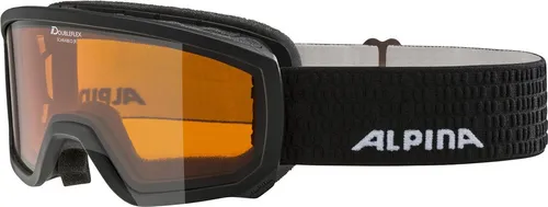 ALPINA SCARABEO JR. - Robuste OTG Skibrille für Kinder - Skibrille für Kinder mit 100% UV-Schutz, bruchsicher und beschlagfrei dank Fogstop-Beschichtung und optimaler Belüftung. Ideal für unbeschwerten Skispaß!