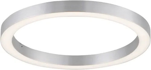 Neuhaus Pure Deckenleuchte PURE LINES ROUND - D/H ca. 50,00x4,30 - Moderne Deckenleuchte PURE LINES ROUND in Silber mit variablen Lichtfarben für individuelle Lichtstimmungen. Inkl. Funk-Fernbedienung für einfache Steuerung und 3750 Lumen für strahlende Helligkeit.