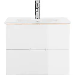 WELLTIME Lund Badmöbel Schrank Unterschrank mit Becken von welltime