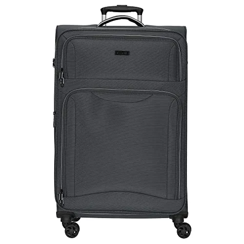 d&n Travel Line 9204 4 Rollen Trolley L 76 cm - Koffer mit Dehnfalte für zusätzliches Packvolumen, ideal für lange Reisen und leichtgängige Mobilität dank 4 Rollen.