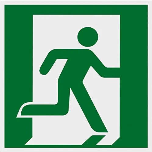 Metafranc Hinweisschild Symbol: Notausgang rechts
