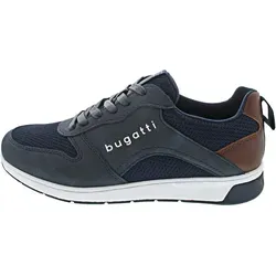 Bugatti Herren Sneaker 323-30704-5000 - Sneaker für Herren in Blau, mit gepolsterter Decksohle und rutschfester Laufsohle für hohen Tragekomfort und sportlichen Look.
