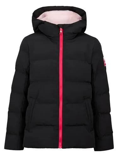 ZIENER Kinder Jacke AMANI-Z für Mädchen - Wasser- und winddichte Skijacke mit PFAS-freier Imprägnierung und hoher Atmungsaktivität, ideal für die Piste und Freizeit. Sicherheit durch reflektierende Elemente und Kapuze nach DIN EN 14682.