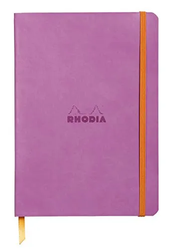 Rhodia 117411C Notizheft (mit weichem Umschlag, liniert, 80 Blatt, DIN A5, 14,8 x 21 cm) 1 Stück lila