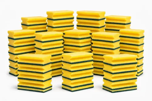 BAYLI Scheuerschwamm 80 Stück XXL Scheuerschwamm 153x69x42mm Reinigung Topfschwamm Küchensc