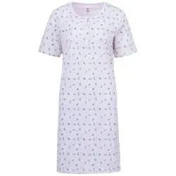 zeitlos Nachthemd Nachthemd Kurzarm - Zweigen rosa XXL