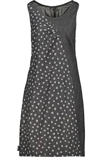 alife & Kickin Damen CameronAK DNM Dress Jeanskleid Kleid, Black Denim, XL