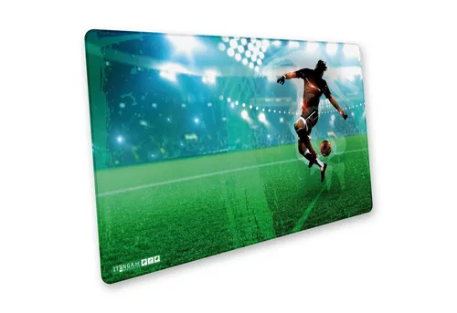 itenga Schreibtischunterlage itenga XXL Mauspad Schreibtischunterlage Stoff gummiert 75x44cm FUSSBA