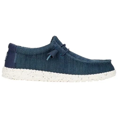 HEYDUDE Wally Stretch Sox Herren - Slip-on Mokassin-Stil Schuhe, Navy, 43 - Slipper & Mokassins für Herren mit atmungsaktivem Stretch-Mesh-Obermaterial für optimalen Komfort und Flexibilität - ideal für jeden Tag und jede Aktivität.