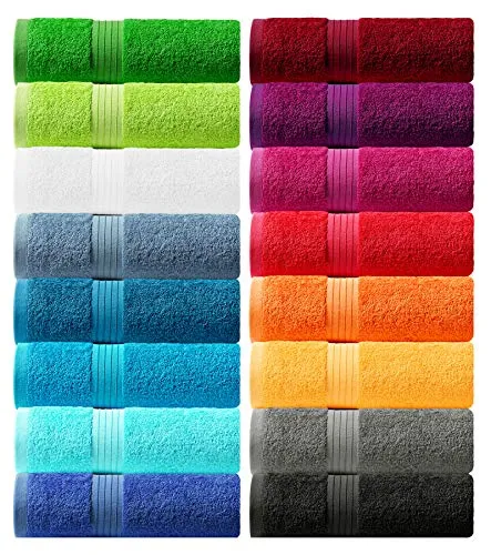 Lashuma 6 Stück kleine Handtücher 30x30, Gästehandtücher Blau - Taubenblau - Saunatücher in Taubenblau, saugstark und aus 100% Baumwolle für ein luxuriöses Hautgefühl. Ideal für Zuhause oder unterwegs!