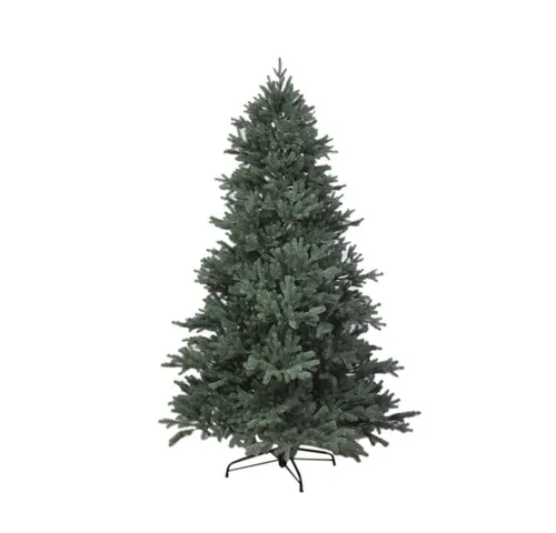 RS Trade HXT 1418 Premium Nordmanntanne 120 cm - Künstlicher Weihnachtsbaum aus schwer entflammbarem PE Spritzguss, mit ca. 1265 Spitzen für eine realistische Optik und schnellem Klappaufbau-System für mühelosen Auf- und Abbau.