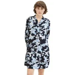 TOM TAILOR Tunikakleid mit Allover-Druck in Blau in blau von Tom Tailor