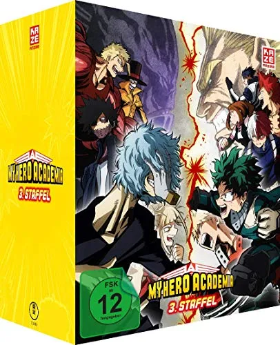 My Hero Academia - Staffel 3 - Gesamtausgabe - [DVD] - Anime-Serie für Fans ab 12 Jahren, spannende Abenteuer und heldenhafte Kämpfe in einer packenden Gesamtausgabe.