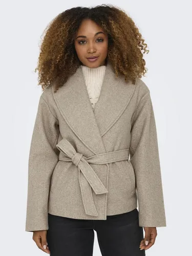 ONLY Damen ONLAUGUSTA Life Short Coat OTW Jacke - Fungi Melange, stylische XL Jacke für modische Auftritte und vielseitige Kombinationen