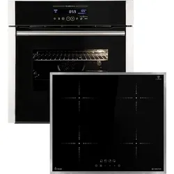 Autarkes Herdset: Einbaubackofen EB8016ED + Induktionskochfeld IH85900ED