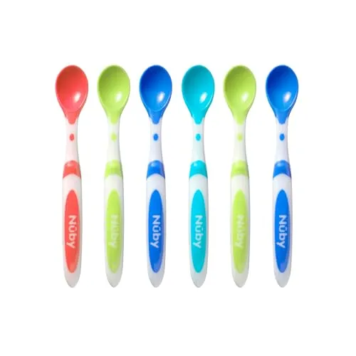 Nuby Muncheez Weaning Spoons, Pack of 6