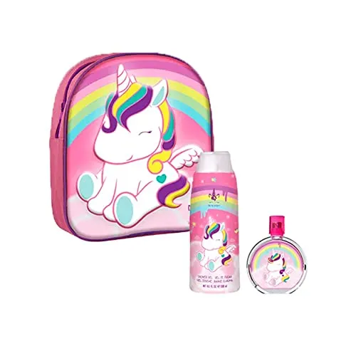 Cartoon Eau My Unicorn Eau De Toilette Spray 50ml Set - Damendüfte mit fruchtig-blumigem Duft und süßer Einhorn-Tasche. Perfekt für kleine Einhorn-Fans und ideal für unterwegs!