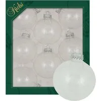 Krebs Glas Lauscha Weihnachtskugeln Transparent 8er-Set 7cm