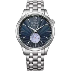 CITIZEN Herren Analog Automatik Uhr NH9131-73L - Elegante Armbanduhren für Herren mit Edelstahl-Armband und offener Sekunde für einen zeitlosen Look.