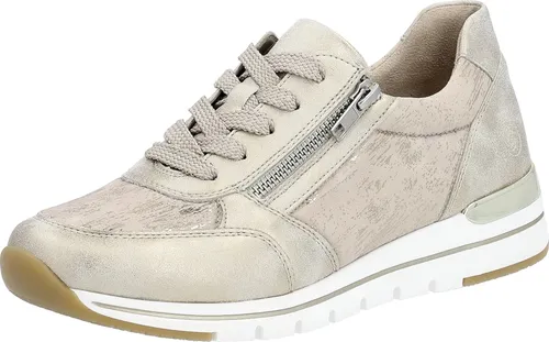 Gabor Comfort 46495-34 Damen Sneaker - Bequeme Sneaker mit herausnehmbarer Innensohle für Einlagen, flexible Laufsohle und trendigem Leo-Print für hohen Tragekomfort.