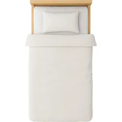 Jersey Kinder Bettwäsche 100x135cm Baumwolle weich atmungsaktiv Creme Melange