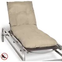 Beautissu Polsterauflage Flair RL - Bequeme Sitz-Polster für Sonnenliege 190x60x8cm - Auflagen für Gartenliegen, verwandeln Sie Ihre Liege in eine bequeme Sitzgelegenheit mit weicher Polyurethan-Schaumfüllung und 2 Befestigungsbändern für einfachen Halt.