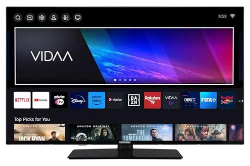 Telefunken 40 Zoll Smart TV VIDAA XF40VP750M - Full HD HDR Fernseher - Fernseher mit 102 cm (40 Zoll) Bildschirmdiagonale, HDR10 für lebendige Farben und Triple-Tuner für flexiblen TV-Empfang. Ideal für Streaming mit Apps wie Netflix und Disney+.