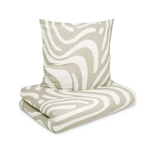 s.Oliver Mako-Satin Bettwäsche Beige, 2-teilig in beige von s.Oliver