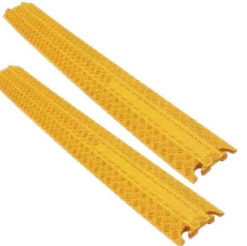 St. 1 Kanal Kabelbrücke gelb Cable Board Überfahrrampe Kabelkanal Kabel Schutz 2