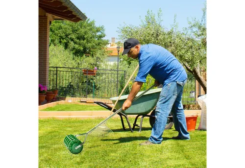 Produktbild Outsunny Rasenlüfter Aerifizierer 45 cm