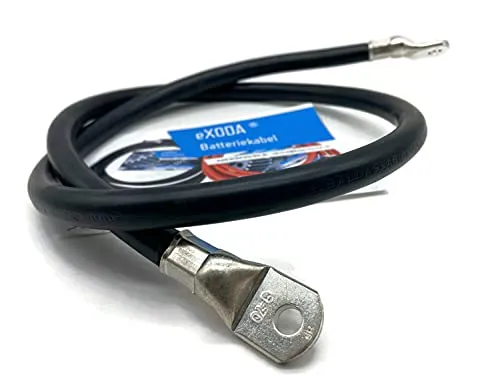 eXODA 70 mm² M8 Batteriekabel, Schwarz, 100 cm - Sonstige Kabel & Adapter, Hochwertiges 70 mm² Kabel für zuverlässige Verbindungen in Auto, Wohnmobil und mehr - ideal für anspruchsvolle Anwendungen.