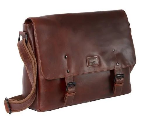 MUSTANG Leder Businesstasche Natal Tula mit Laptopfach - Umhängetasche aus 100% Leder mit gepolstertem Laptopfach, ideal für Beruf und Freizeit. Verstellbarer Schulterriemen und geräumiges Hauptfach für optimalen Komfort.