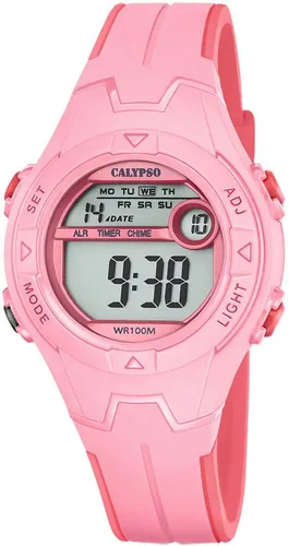 CALYPSO WATCHES Chronograph Junior Collection K5849/1, Kinderuhr, Quarzuhr, Armbanduhr, digital, Datum, Stoppfunktion