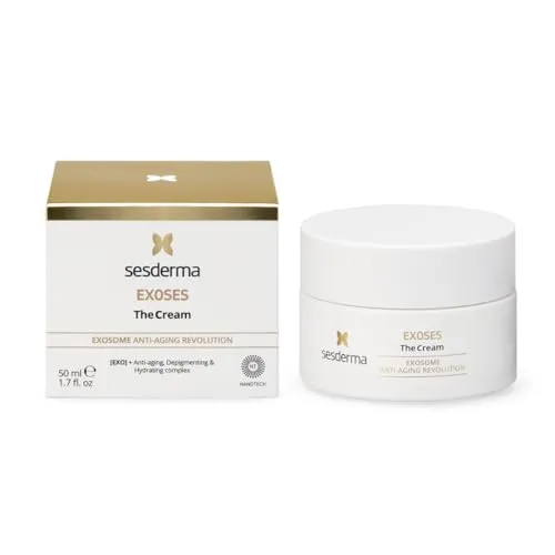 Sesderma Exoses The Cream 50ml - Anti-Aging Gesichtscreme mit Exosomen, Hyaluronsäure, Ceramiden & Niacinamid - Stärkt Hautbarriere & reduziert Falten