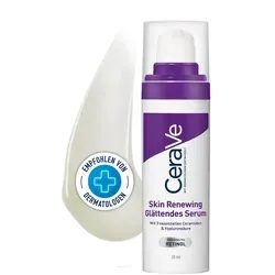 Cerave Skin Renewing Glättendes Serum - Anti-Aging-Serum für reife Haut mit Retinol, Hyaluron und Ceramiden. Mildert Falten und versorgt die Haut intensiv mit Feuchtigkeit für ein sichtbar glatteres Hautbild.