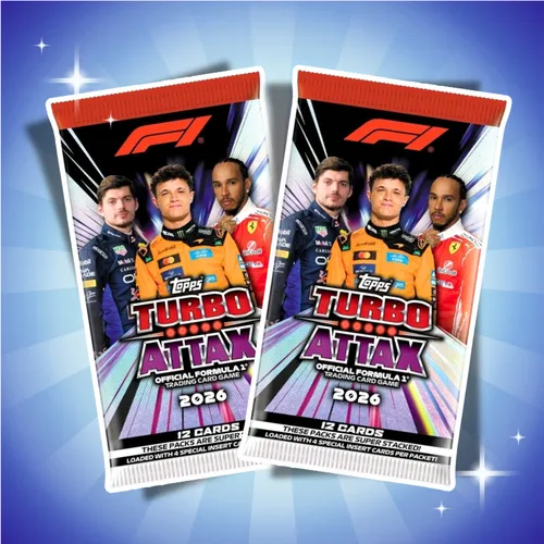 2× Topps Formula 1 Turbo Attax 2026 Booster – 24 Trading Cards