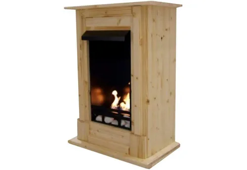 Kaminbau Mierzwa Echtfeuer-Dekokamin Madrid Deluxe - Dekokamin mit regulierbarem Brenner, umweltfreundlich durch Bio-Ethanol oder Brenngel, ideal für gemütliche Abende ohne Ruß und Dreck.